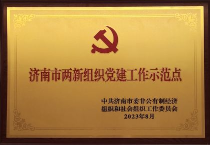 喜报｜金沙9001以诚为本获评济南市两新组织党建示范点